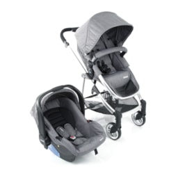 Carrinho de Bebe Infanti Bebê Conforto Epic Lite Duo Steel Cinza Cax00511 Carrinho de Bebe Infanti Bebê Conforto Epic Lite Duo Steel Cinza Cax00511