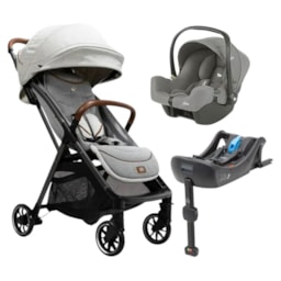 Carrinho de Bebe Joie Bebê Conforto Parcel Oyster Cinza Carrinho de Bebe Joie Bebê Conforto Parcel Oyster Cinza